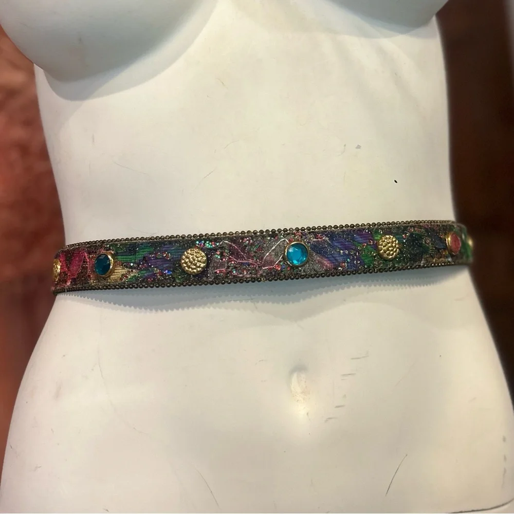 80s Glitter Jeweled Belt